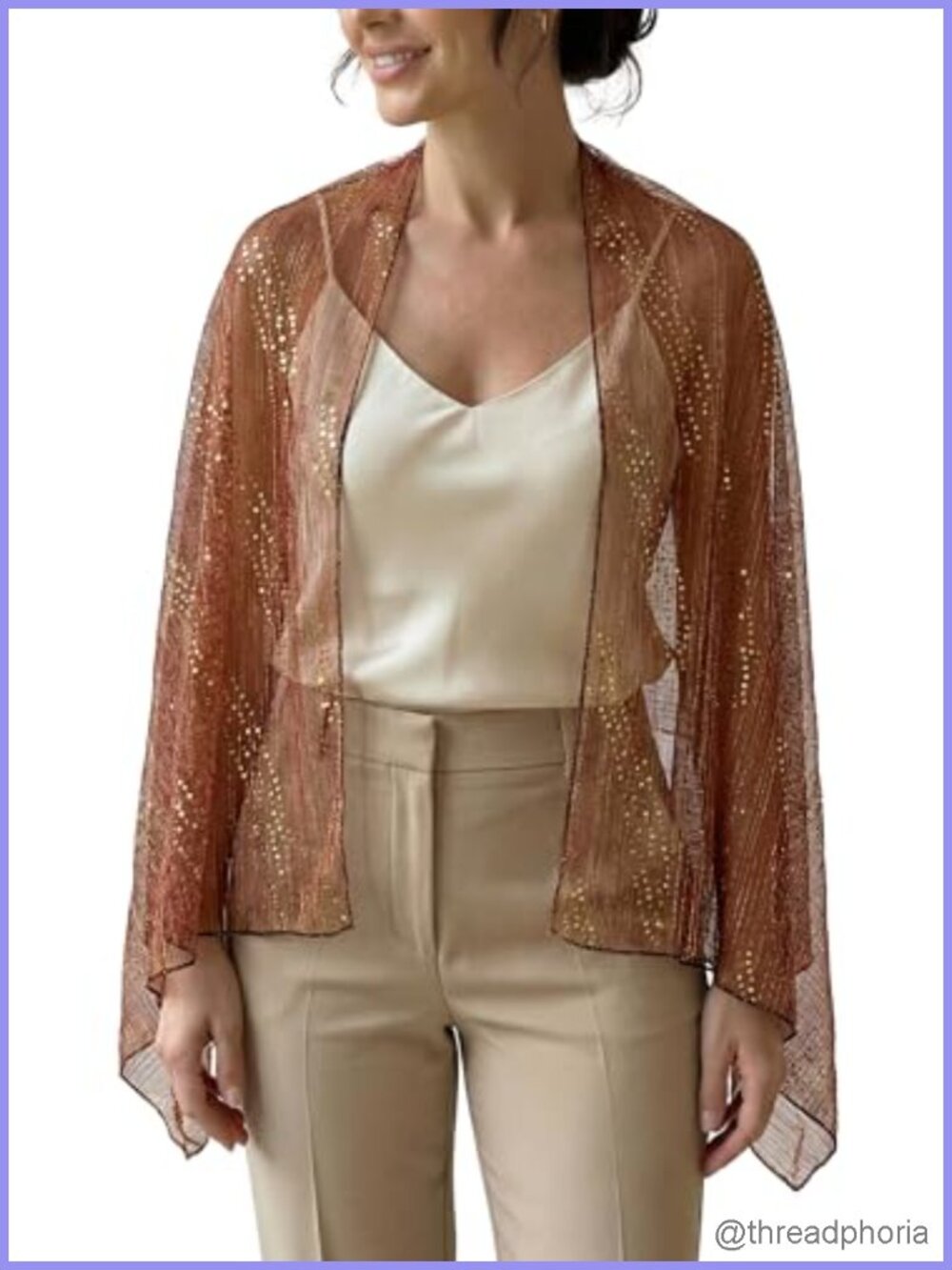 Women's Sequin Sheer Shawl Sparkly Floral Embroidered Wrap Evening Party Scarf